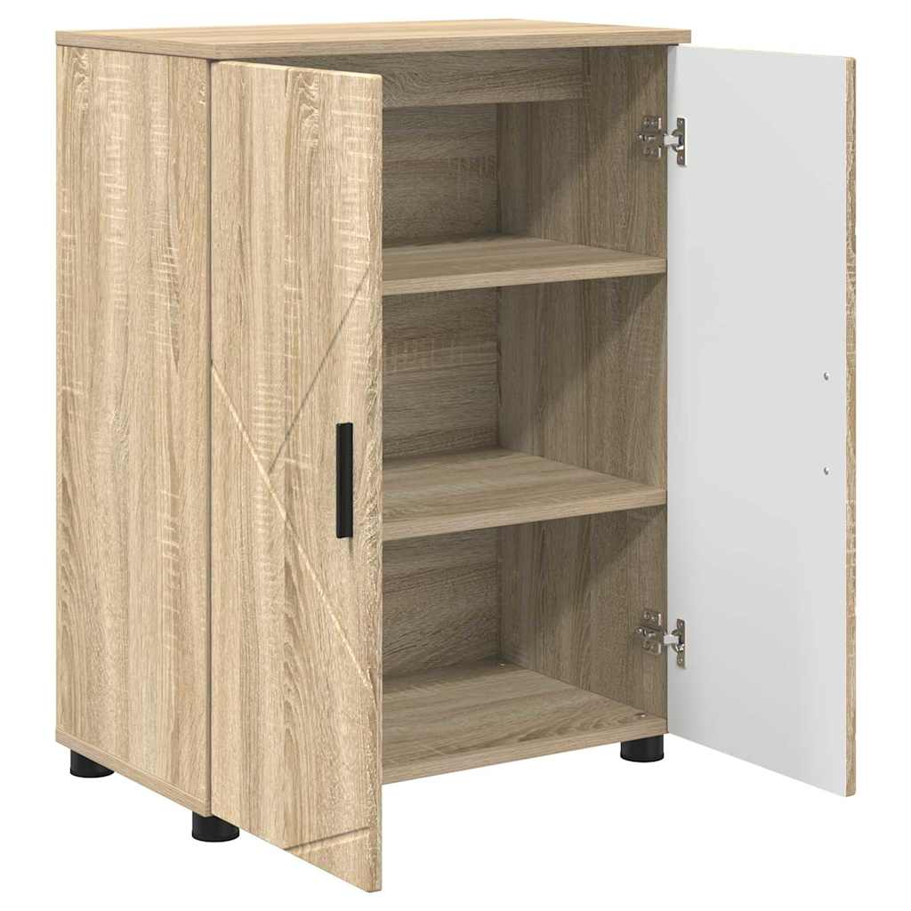 Bathroom Cabinet Sonoma Oak 60 x 35 x 80 cm