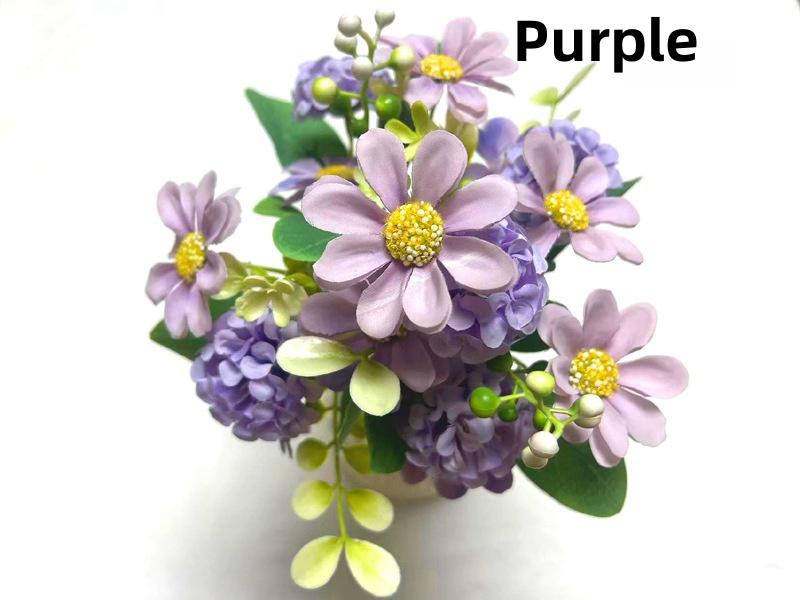 Neue Produkte zur Blumenkunst: Gefälschte Blumen Simulierte Blumen Bunte Ball Chrysanthemen Rosen Hause Wohnzimmer Dekoration Seidenblumen Künstliche Bouquet