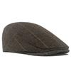 Autumn Winter Beret Men's Warm Cap British Style Forward Cap Herringbone Colorful Newsboy Cap Driver Ivy Hat