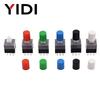 10pcs PCB Tact Tactile Micro Mini Latching Push Button On Off Self Lock UnLock Switch DIP 6 Pin Cap 5.8*5.8/7*7/8*8/8.5*8.5mm