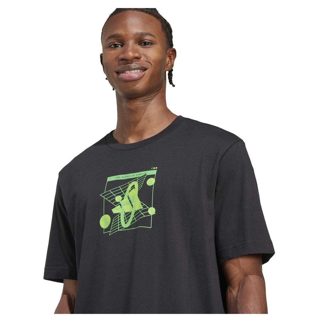 adidas Mens Geometric Cotton T-Shirt