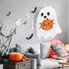 Iögonfallande Festdekoration Iögonfallande Högtidsdekoration Halloweenfesttillbehör Spökpinata med Pinne för Barn Spöklik
