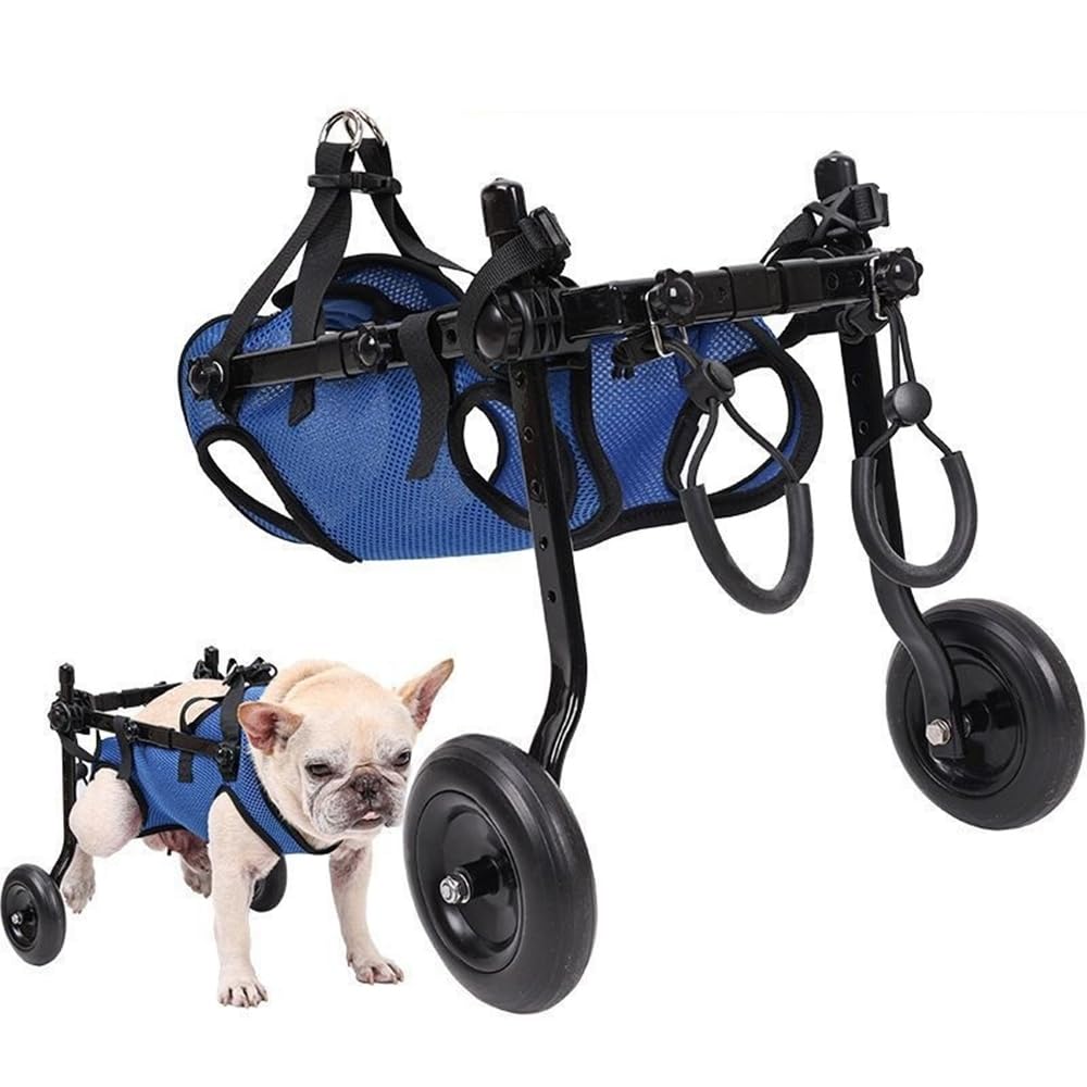 Dog Dog Pet Walking Wheelchair for Walking Hind Leg Large Leg Dog Small Walking Support M Size Wheelchair, Walker, Wheelchair, 2-Wheel Aid, Dogs, Aid, синий