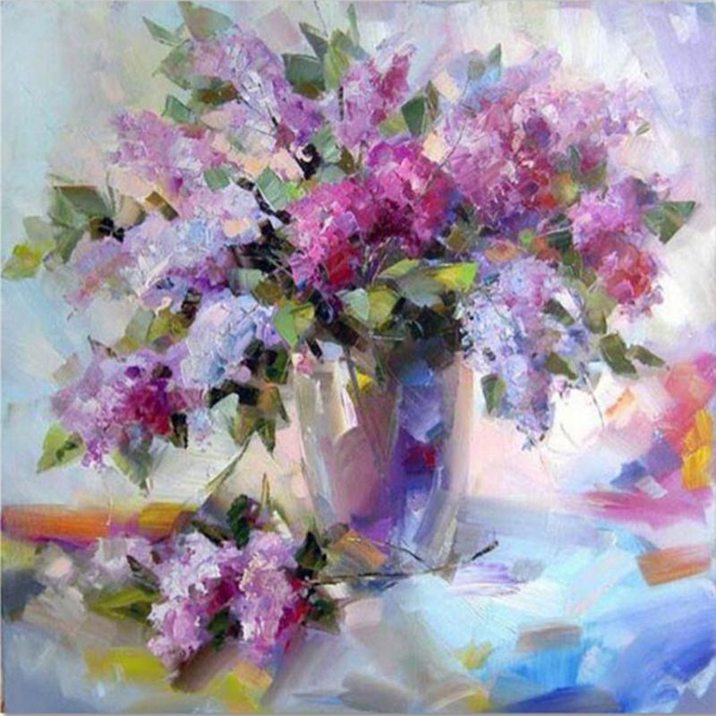 Kit de pictura cu diamante cu flori, broderie cu diamante cu strass, pictura DIY