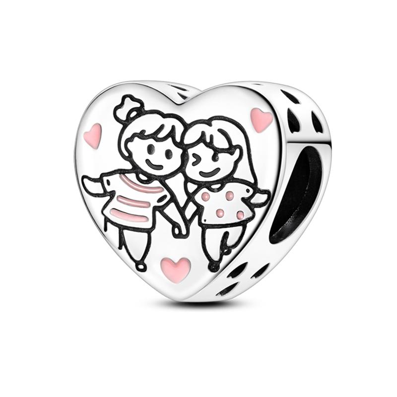 Original Design Copper Charms Beads Ballet Angel Family Perfume Dress Candy Fit 3Mm Bracelets Diy Birthday Jewelry