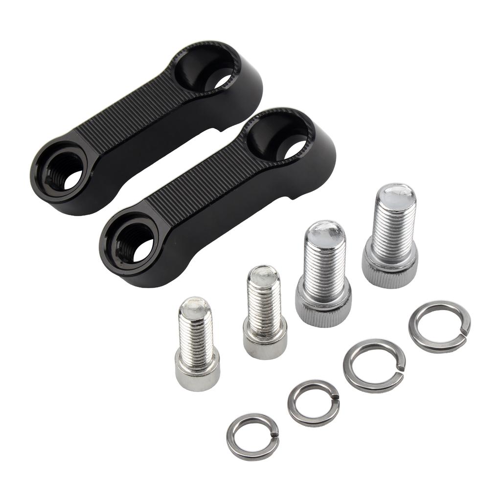 Motorcycle Modification Accessories Rearview Mirrors Extension Universal Adapter Aluminum Alloy Base Screw Bracket Motor bike
