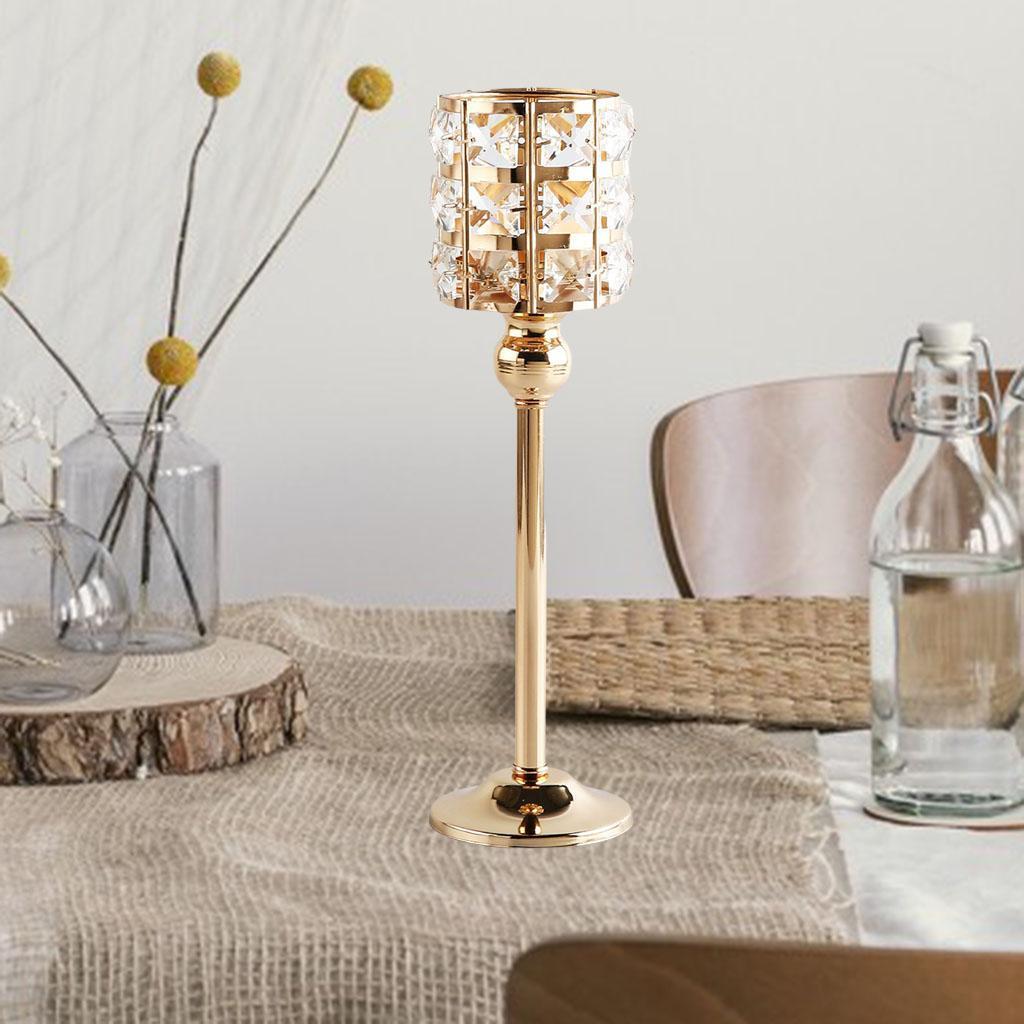 Candelabru elegant din cristal suport lumânare piesă centrală petrecere sfeșnic decor casă
