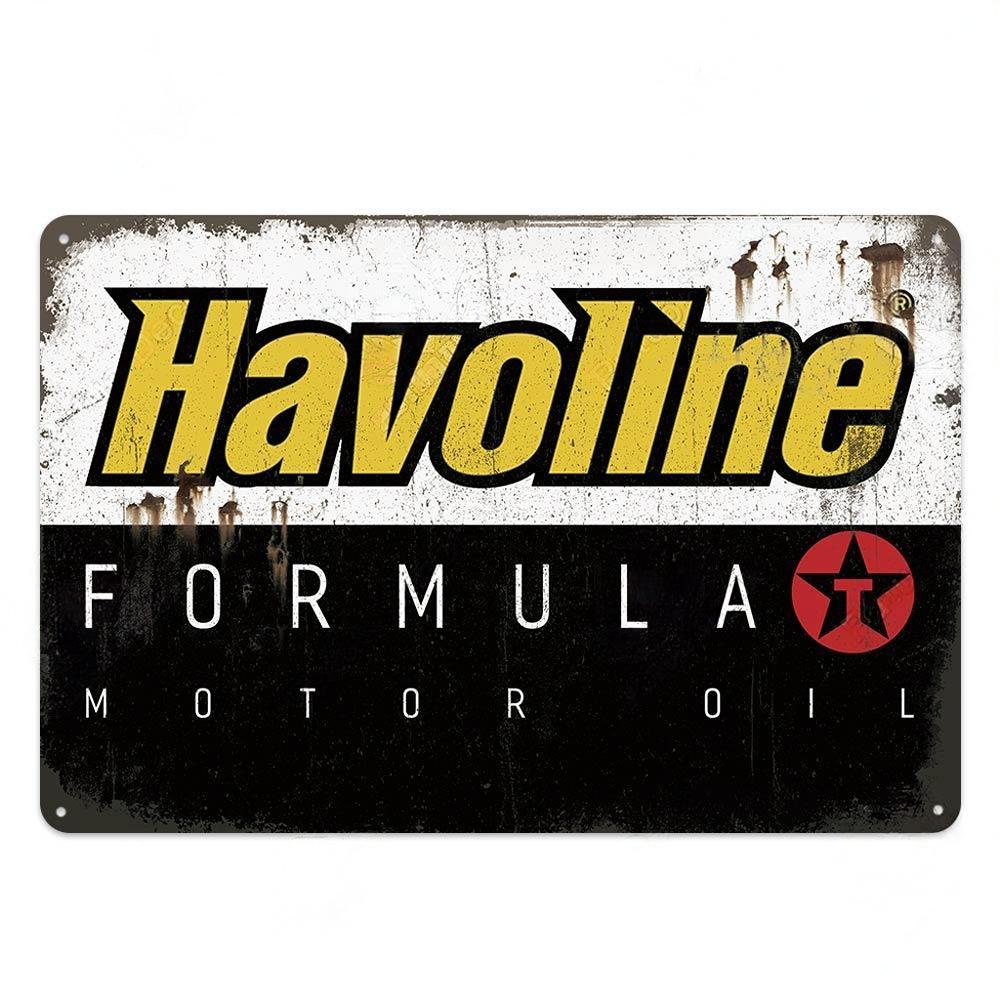 Engine Oil Vintage Tin Signs Poster Metal Sign Decorative Plaque for Garage Gas Station Man Cave Club Bar Home Room Wall Decor