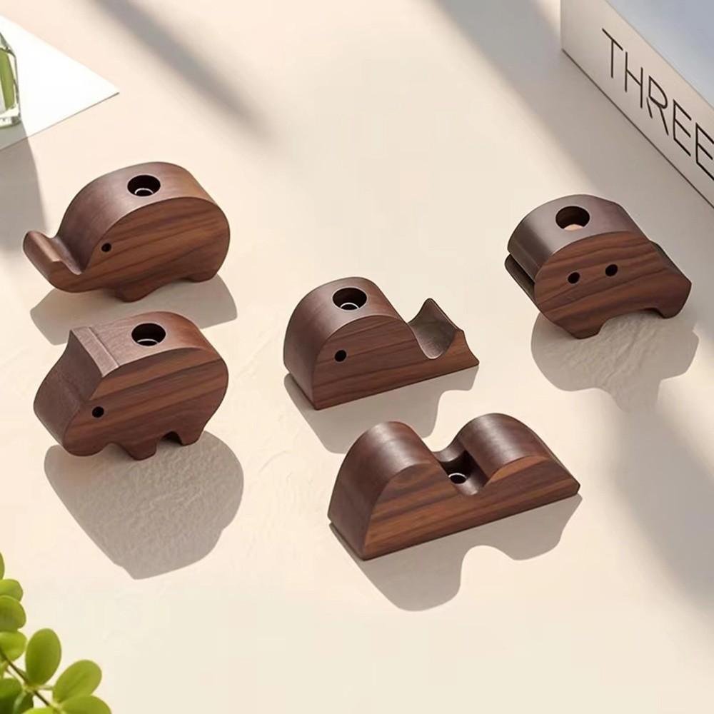 Eco-Friendly Wooden Aromatherapy Diffuser Refreshing Air Fragrance Diffused Essential Oil Diffuser Long-lasting Whale/Elephant