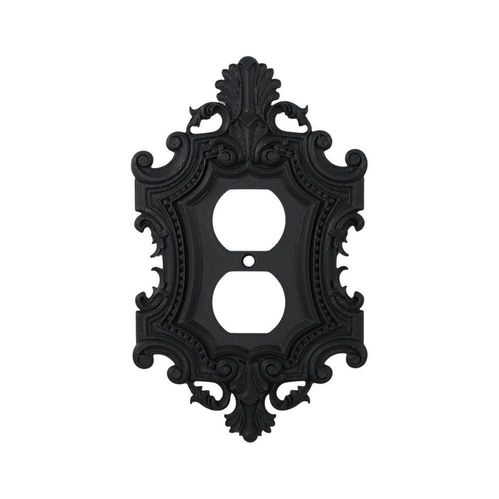 Toggle Light Switch Plate Cover Carved Decorative Wall Switch Frame Bedroom