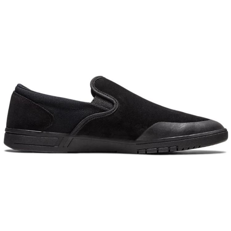 ASICS GEL VICKKA SLIP ON Abrasion Resistant Low top Skateboard Shoes Unisex Black 1201A772-002