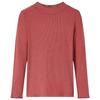 Children's Long-sleeved T-shirt with Mock Turtleneck Burnt Red 92/104/116/128/140
