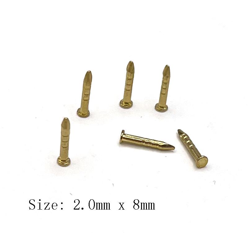 Factory Supply Brooch Accessories Round Blank Nail Locking Pin Metal Crafts Solid Brass Butterfly Clutch Pin Back