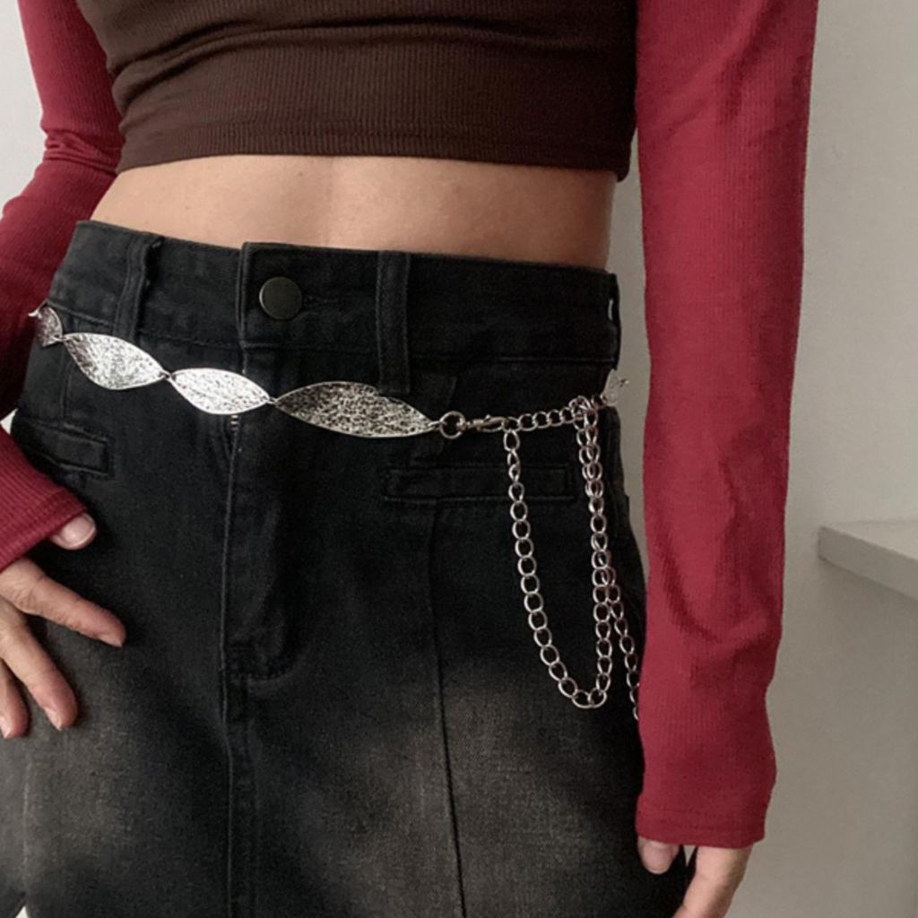 Waist Chain Accessories Simple With Skirt High-End Jeans Decoration Spice Girl Dress Metal Belt Summer