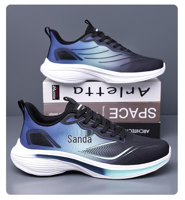 Men's Lightweight Mesh Running Sneakers - Breathable, Versatile, Shock-Absorbing, Soft Sole