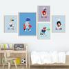 Niedlichen Cartoon Basketball Poster Kunstdruck Unsichtbarer Junge Spielen Street Ball Boxen Leinwand Malerei Bild Kinderzimmer Wohnkultur