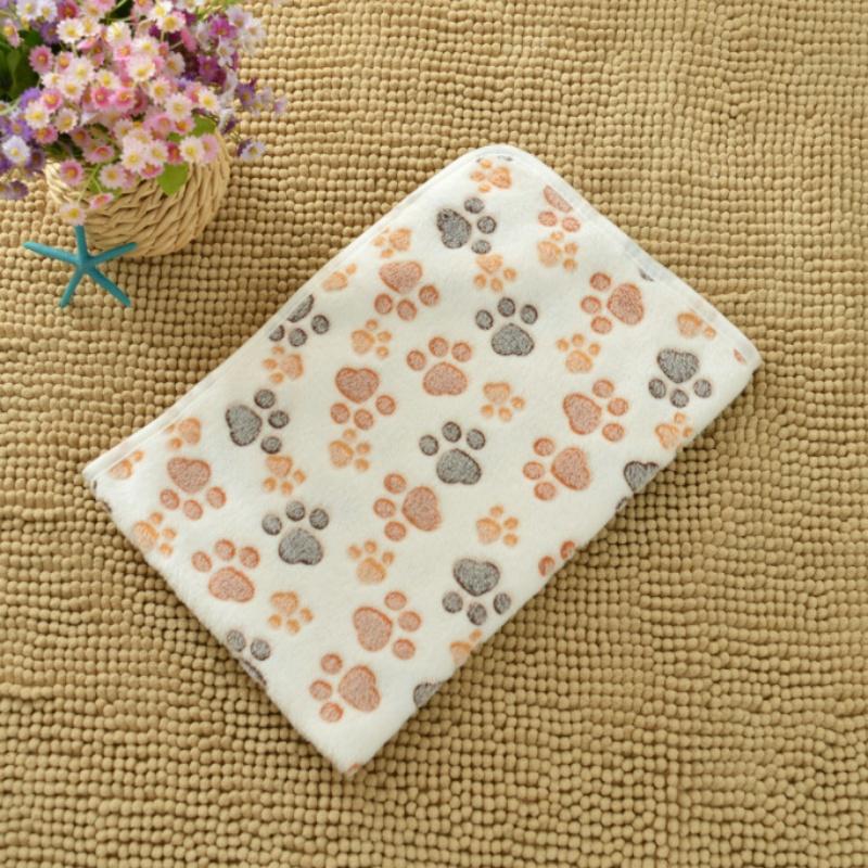 Pet Soft Sleep Mat Pet Blanket Double-Sided Fleece Cover Blanket Four Seasons General Purpose Blanket Pet Nest Mat Pet Supplies