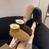 Thick-soled Snow Boots Women's Winter 2025 New Short Tube Piled Thickened Warm Bread Northeast Large Cotton Shoes