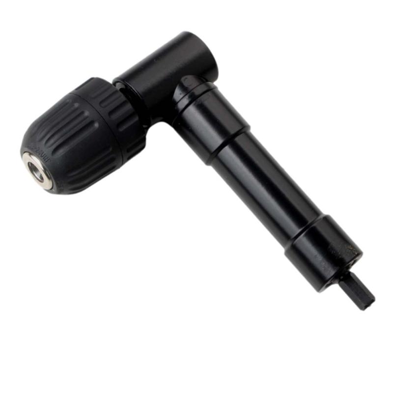 90 Degree Electric Drill Right Angle Bender Extension Fitting Conversion Angle Drill Three Jaw Chuck Conversion Head-