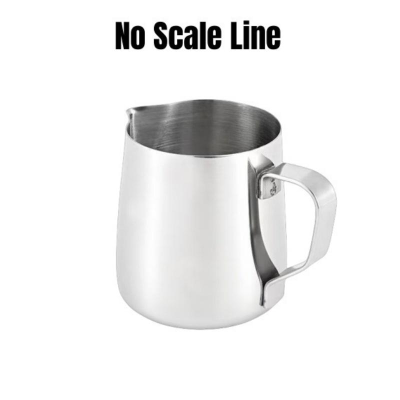 

5/12oz Stainless Steel Manual Milk Frother Pitcher Handheld Milk Foaming Jug for Cappuccino Latte Art Home Office Use Cafe Suppl 150ml