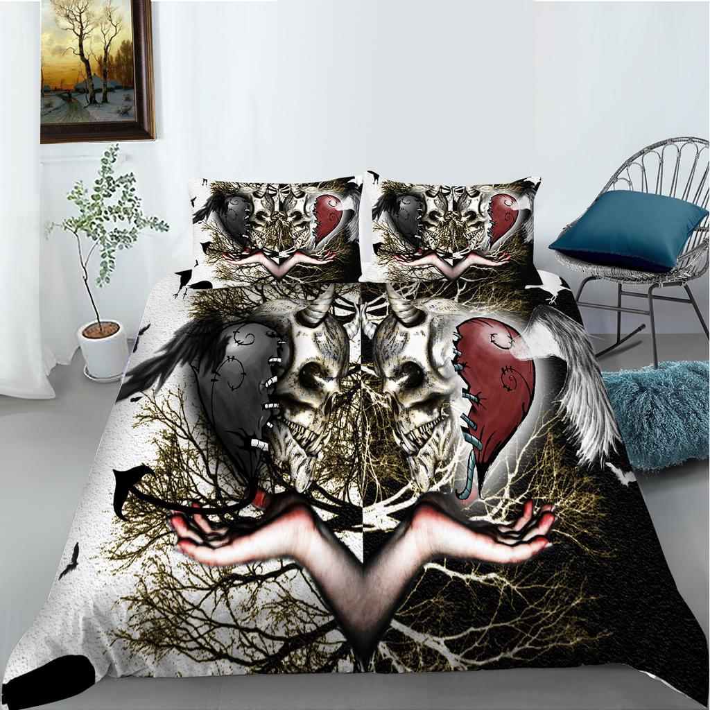 3D tisk Povlečení pro domácnost Jednolůžková postel Plná velikost Ložnice Módní povlak na polštář a přikrývka Ložnice Pohodlné ložní prádlo