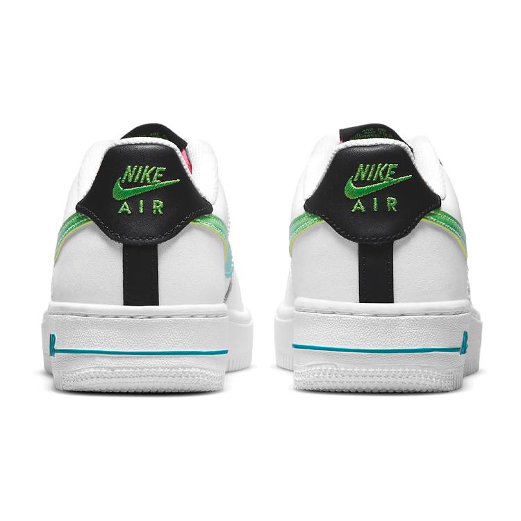 New Nike Air Force 1 Low White Aquamarine GS DJ5154-100