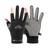 Unisex Outdoor Two-Finger Fishing Gloves: Thin, Wear-Resistant for Cycling, Mountaineering, Sports, and Delivery Riders.