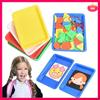 10 PCS Multicolor Plastic Art Trays,Activity Plastic Tray,Serving Tray For Art And Crafts,Painting,Organizing Supply