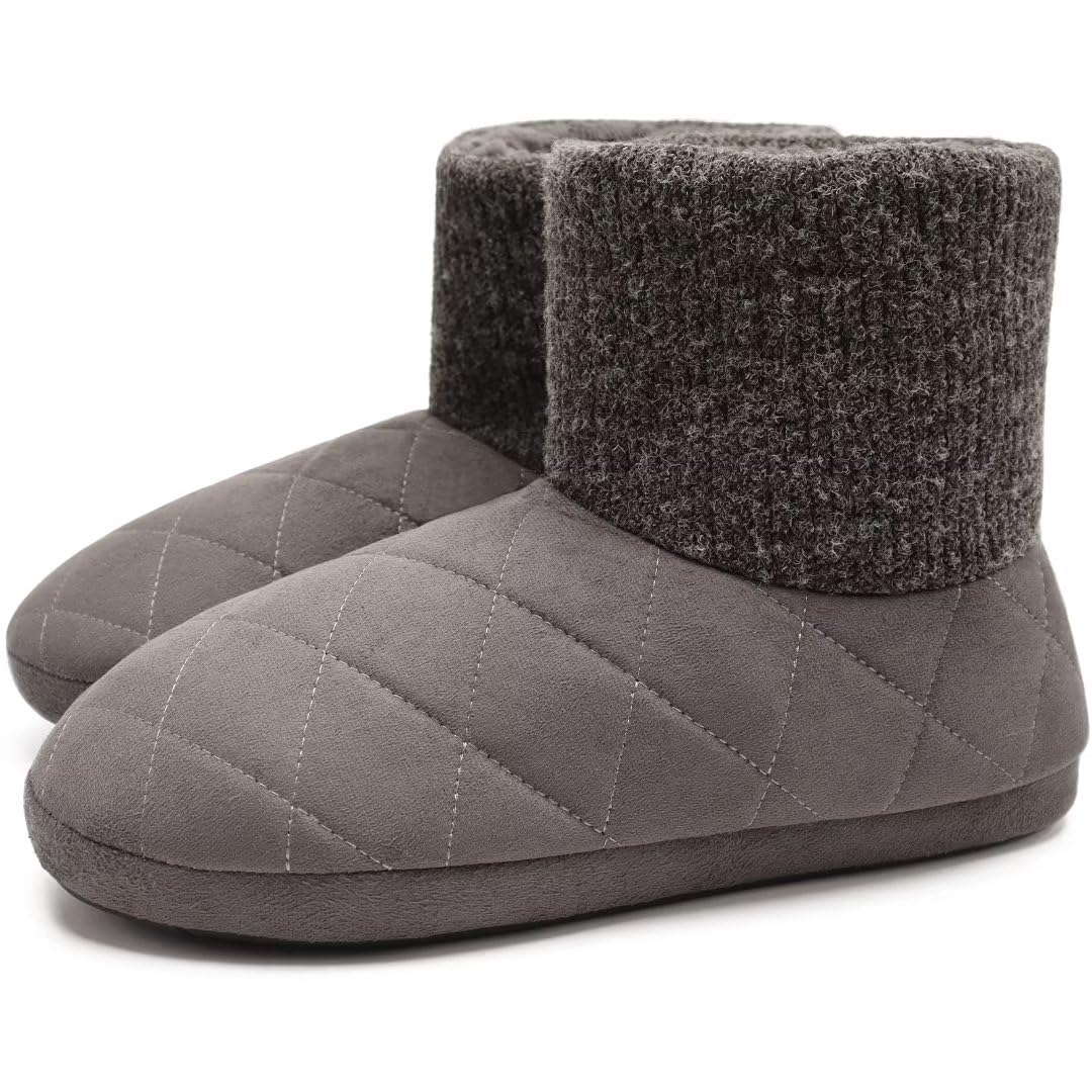 

COFACE Room Большой размер Боа Зима 14 Размеров см Размер Мужские тапочки, Ботинки, Теплые, Тихие, Моющиеся, Цвета, 24.0-31.0 (AR5893-Серый, 30.0 см)