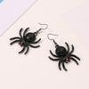 Halloween Spider Earrings Black Insect Animal Goth Accessories Punk Statement Earrings Gifts for Women Party Decoration