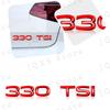 AABIO1 1Pcs 3D Metal Car Decor 300 330 380 280 230 TSI Emblem Badge Auto Bumper Trunk Sticker For Volkswagen Passat MK7 MK6 Jetta Polo