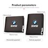 QNLT6 Car Mounted Driver License Holder Wallet Luxury Leather Design For BMW G30 G20 M3 M5 E91 E92 E93 E36 E70 X3 X4 X5 X1 E39 F30