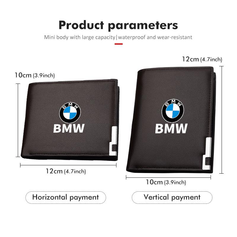 QNLT6 Car Mounted Driver License Holder Wallet Luxury Leather Design For BMW G30 G20 M3 M5 E91 E92 E93 E36 E70 X3 X4 X5 X1 E39 F30