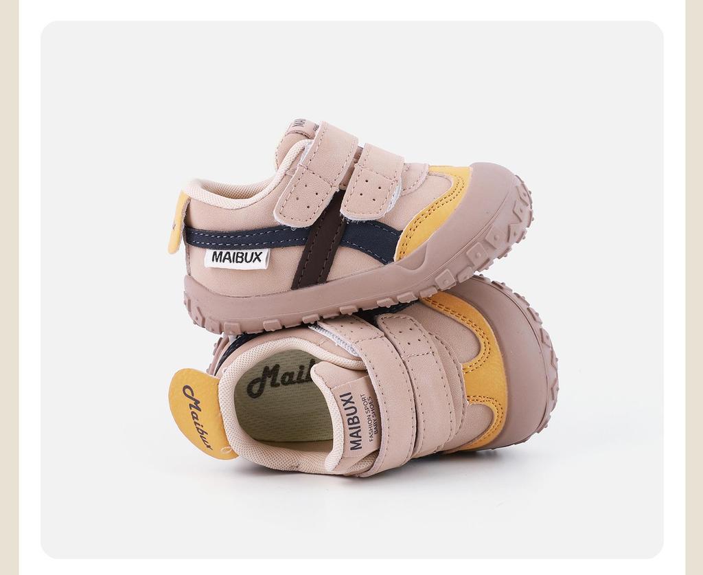 2026 Spring Kids' Non-Slip Sports Shoes: Fashionable, Soft Sole, Toe Cap, Casual & Hiking Ready