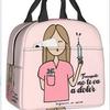 Portable Bento Bag Cartoon Thermal Insulation Bag Aluminum Foil Lunch Bag Student Bento Bag Thickened Thermal Insulation Lunch Box Bag