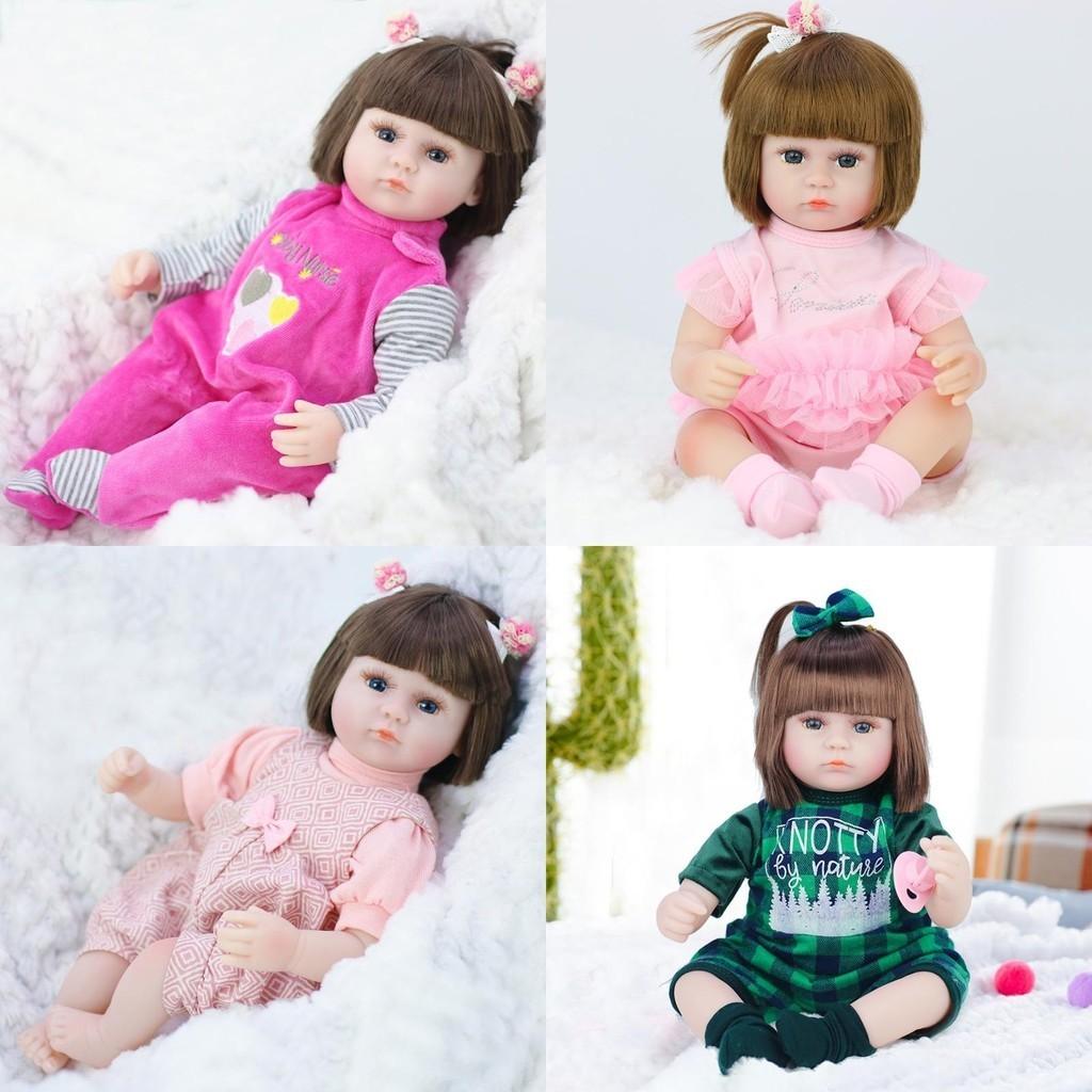 Vivid 42cm Newborn Reborn Baby Doll With Realistic Features And Soft Silicone Body