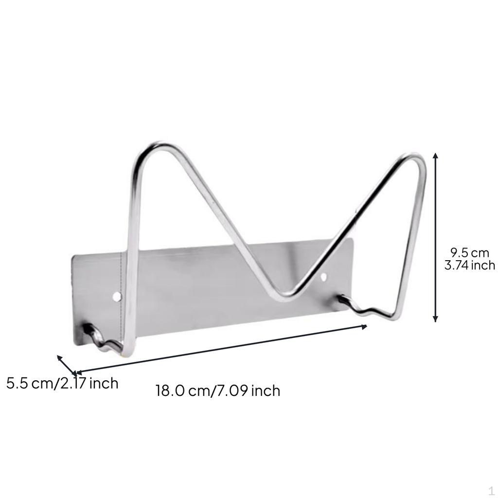 Stainless Steel Pot Lid Holder, Perforated Organizer Rack, Kitchen Storage Mtype