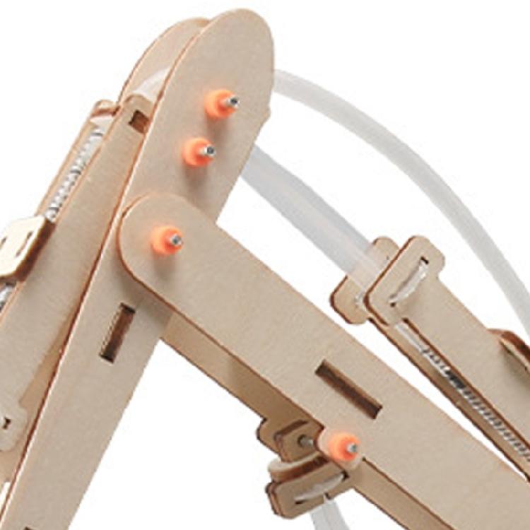 Wooden Hydraulic Machine Building Set Hands On Assembly Wooden Excavator Model for Students School Experiment