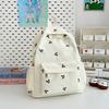 School bag new high value fresh sweet candy color backpack junior high school students lightweight travel backpack