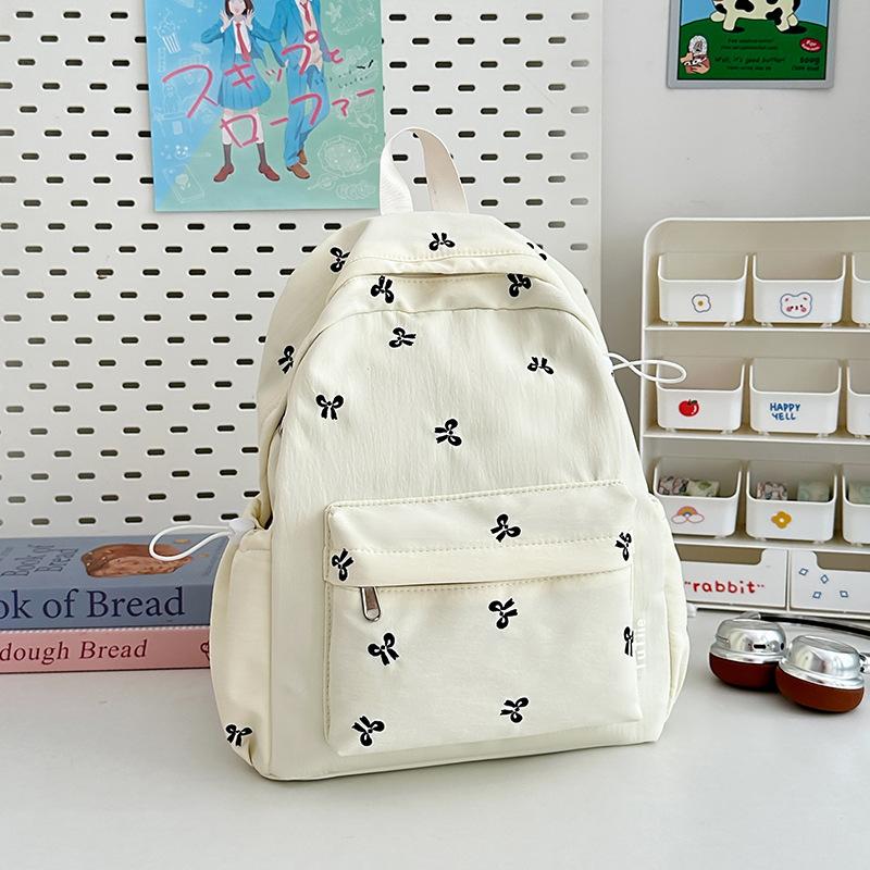 School bag new high value fresh sweet candy color backpack junior high school students lightweight travel backpack
