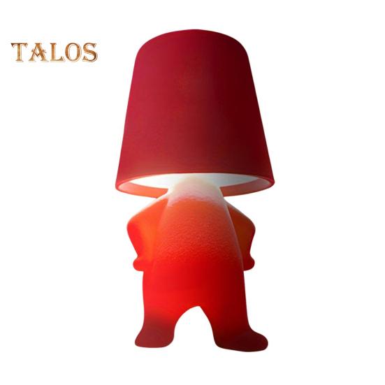 Shy Boy Table Lamp Little Man Shaped Lamp LED Desk Lamp Night Light Touch Control Plug-in Bedside Lamp for Bedroom Decor Valentine's Day Gift