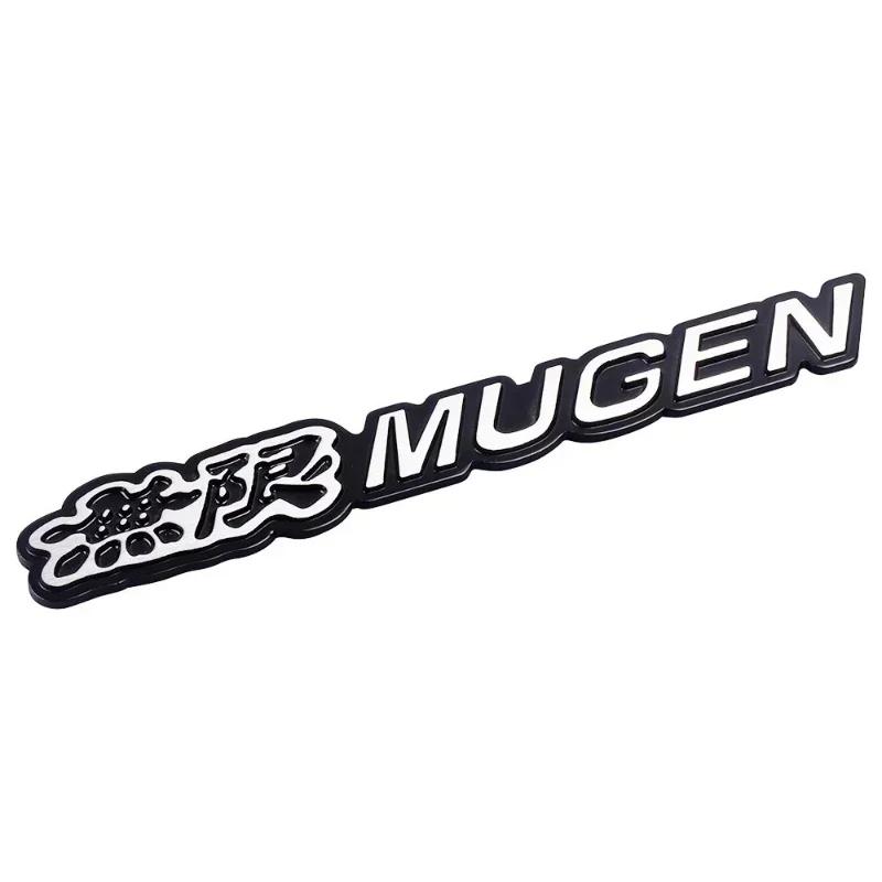2PCS Metal Mugen Logo Car Rear Trunk Fender Emblem Badge Sticker Decals For Honda Civic Accord TypeR TypeS Fit Jazz Accessories