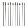 10pcs Carbide Rotary Burr Set 3mm Shank Multifunction Grinding Burr Files for Aviation Automobile Ship