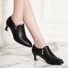 Korean Style High-Heeled Shoes with Deep Mouth, Thick Soles, Waterproof Platform, Comfy Fit, Pointed Toes