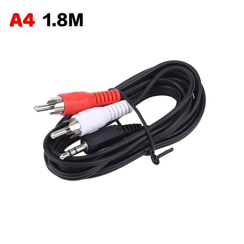 3.5Mm Jack To 2 Rca Stereo Audio Car Cable 3.5 Mm Male To 2Rca Male Coaxial Aux Cable Splitter For Tv Laptop Mp3 Speakers