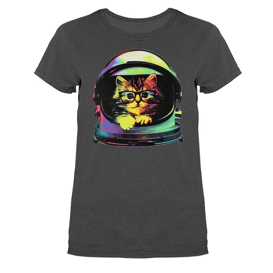 Space Kitten Animals Pet Astronaut Cat Funny Joke Humorous  T-shirt Unisex T-Shirt XXL