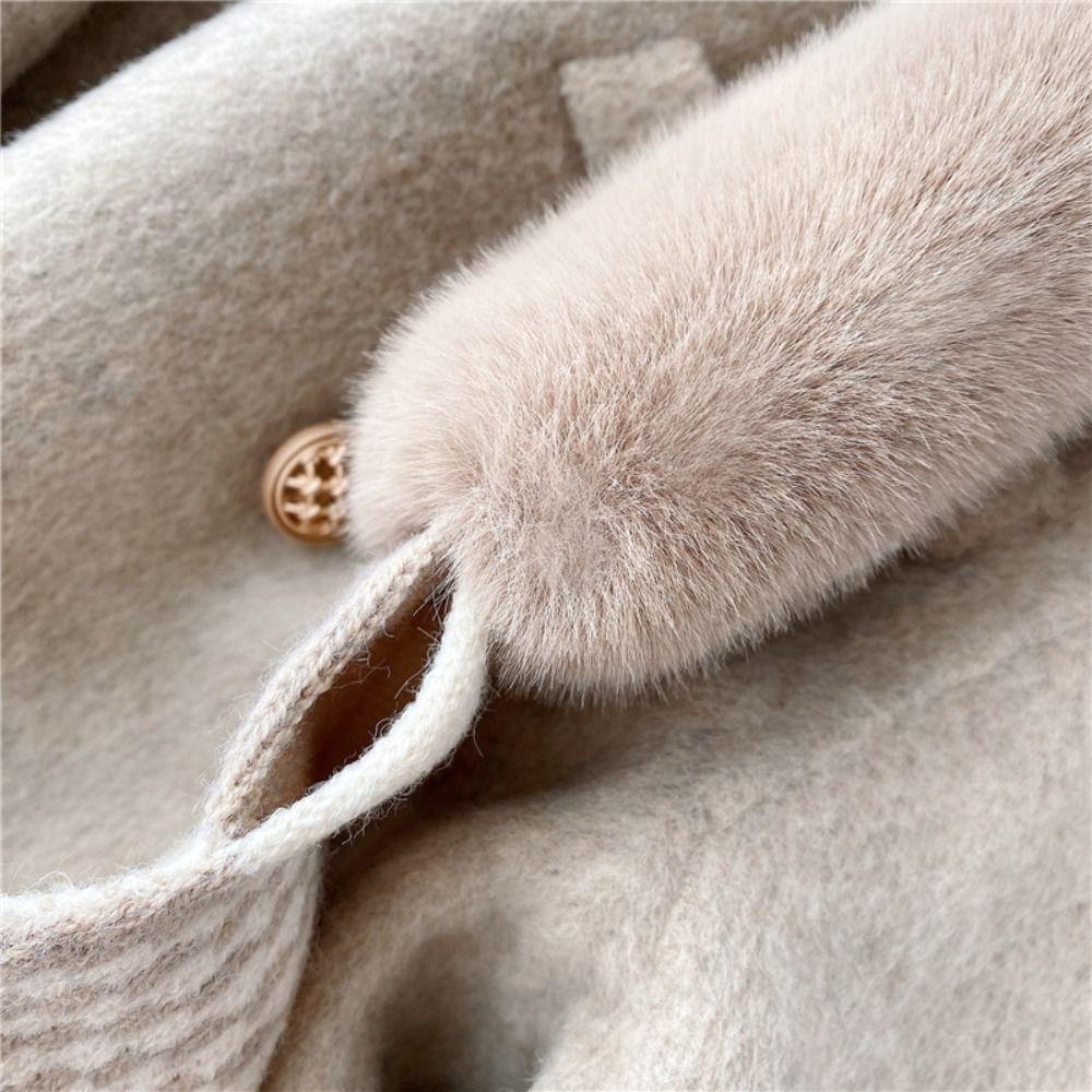 Thicken Neck Scarf Faux Rabbit Fur Plush Scarf Fashion Accessory Neck Warmer  Winter