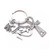 Egypt for Key Ring Crucifix Charms Decor Keychains for Creative Anubis Horus Ey