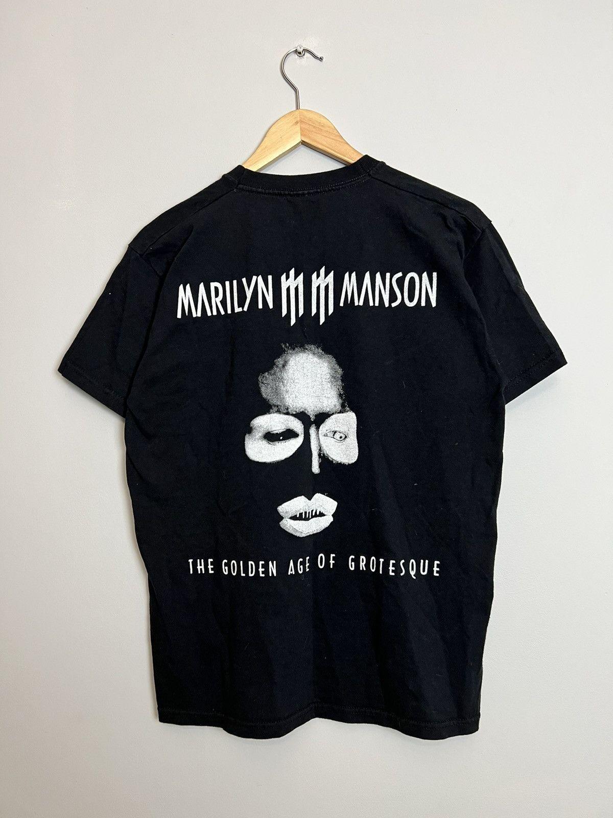 Marilyn Manson Grotesque Vintage 00s Band Tee Rock Rare Unisex T-Shirt S