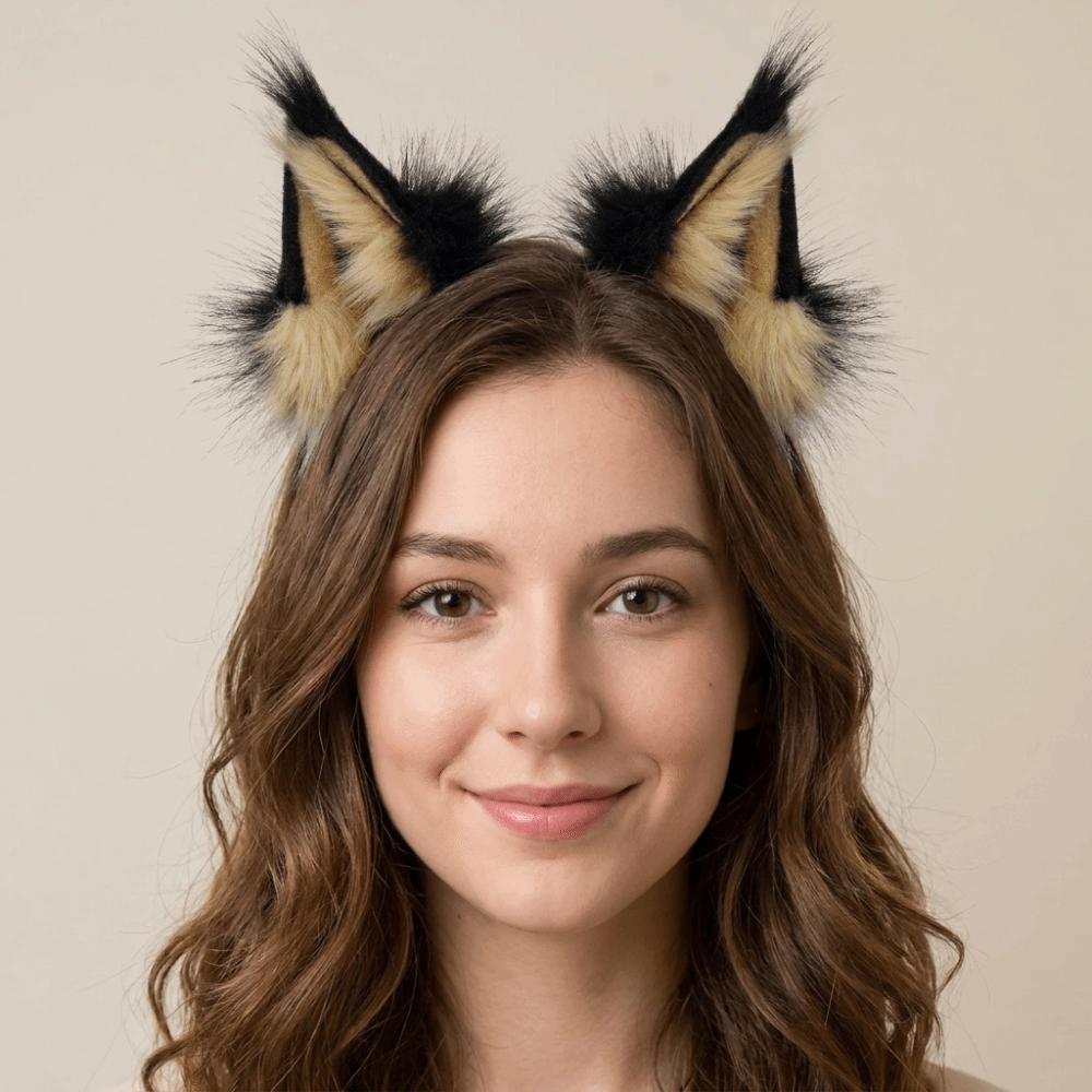 Lolita Wolf Dog Hair Band JK Furry Cosplay Headwear Cute Cat Ears Headband Student